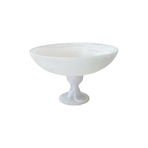 Resin Swirl Large Footed Bowl