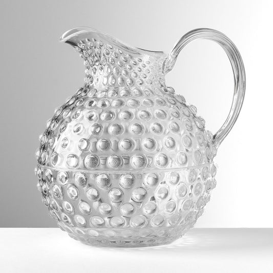 Clear Textured Acrylic Pitcher