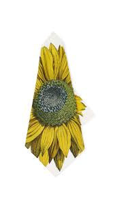 Set of 6 John Derian and Summerill & Bishop Sunflower Napkins