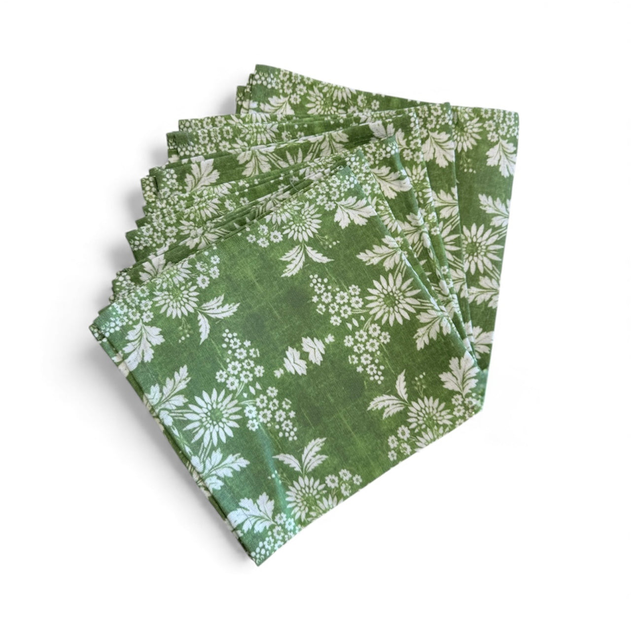 Forest Green Linen Napkins-Set of 6