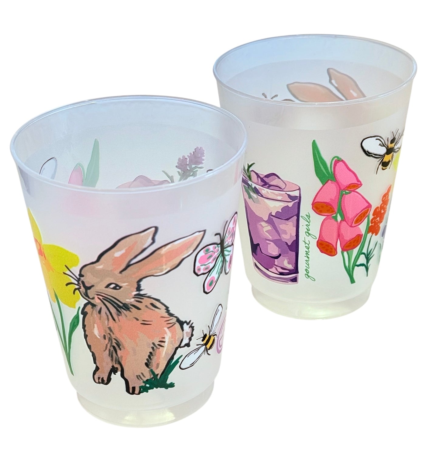 Bunny Shatterproof Cups, set of 10