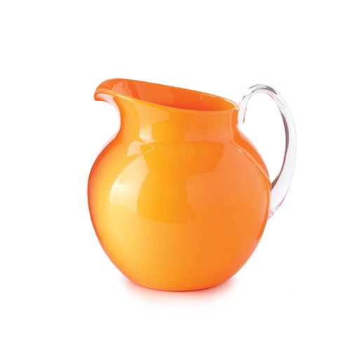 Large Orange Acrylic Pitcher