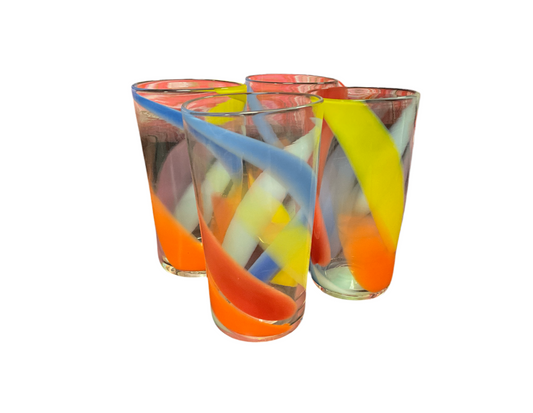 Tutti frutti pint glass s/4