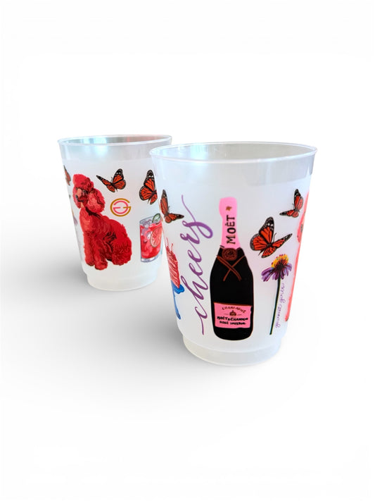 Cheers Shatterproof Cups, set of 10