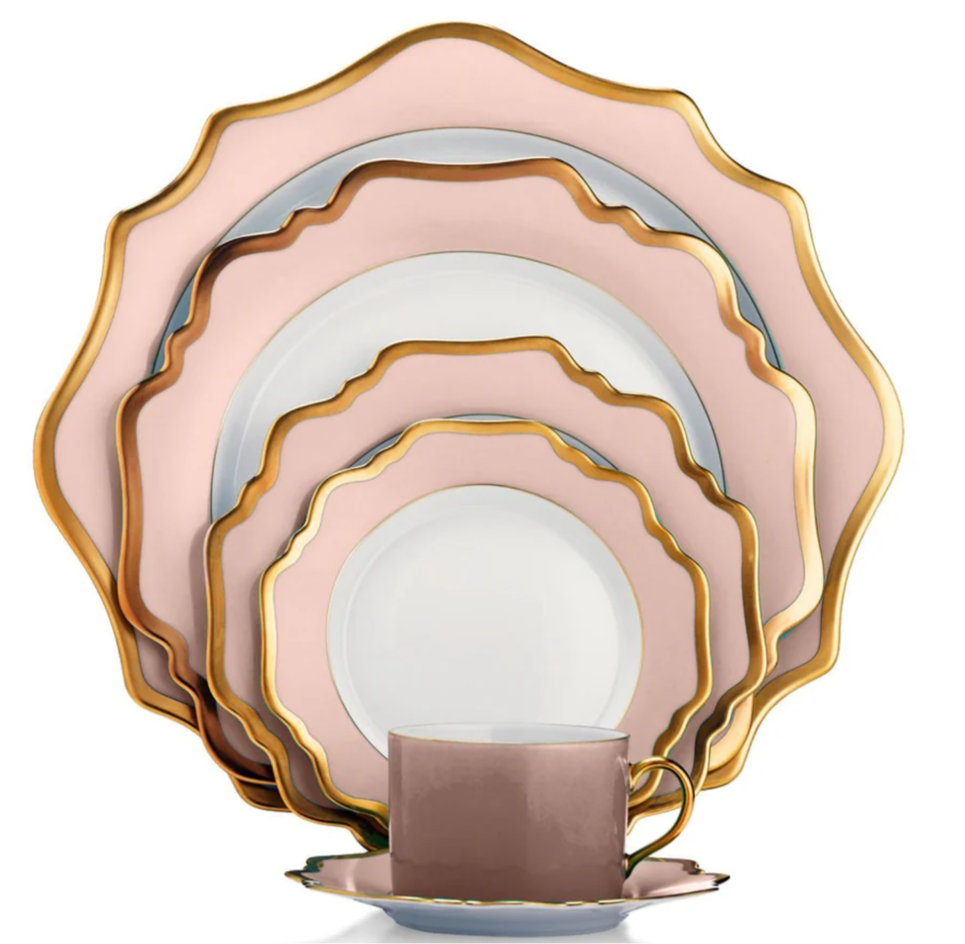 Anna Weatherly Anna's Palette Dusty Rose Bread & Butter Plate