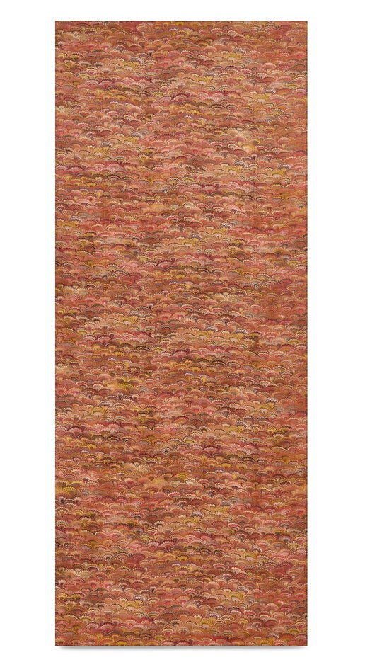 Summerill and Bishop Marble Fan Linen Tablecloth 65 x 118”