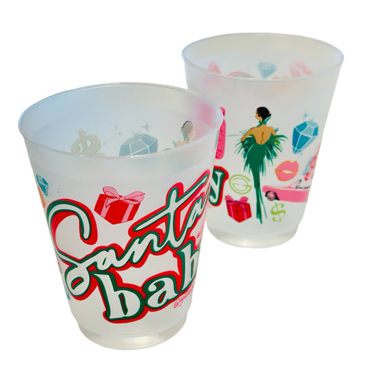 Santa Baby set of 10 shatterproof cups