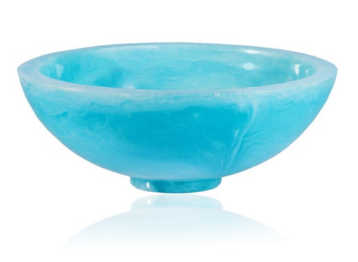 Medium Resin Salad Bowl Blue