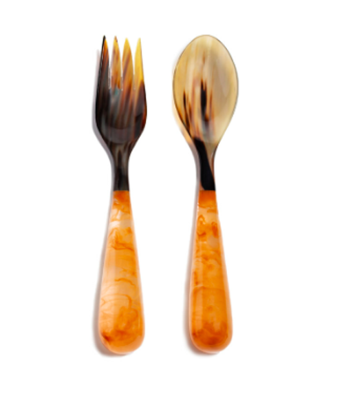 Large Resin Servers Orange