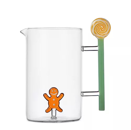 Gingerbread glass jug