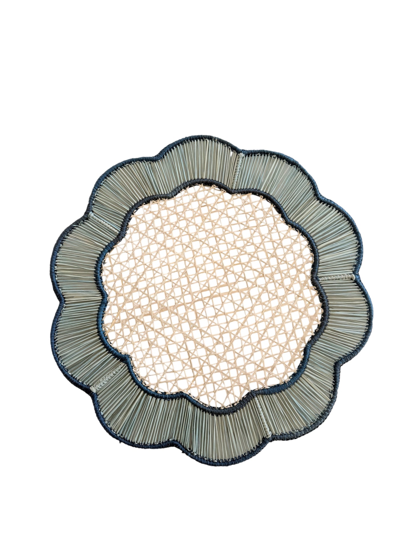 Breezy Placemat in Sky Blue and Navy - Set of 4