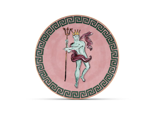 Il viaggio di Nettuno Pink Charger Plate by Ginori 1735