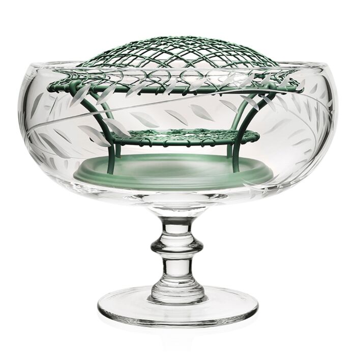 Jasmine Footed Rosebowl w/ Wire
