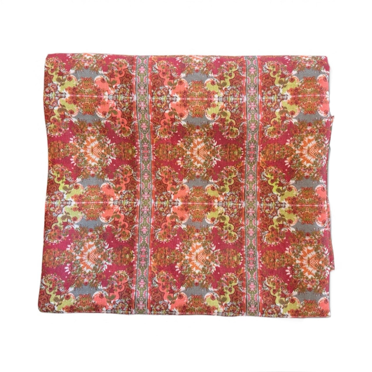 Cranberry Linen Tablecloth 70x118in