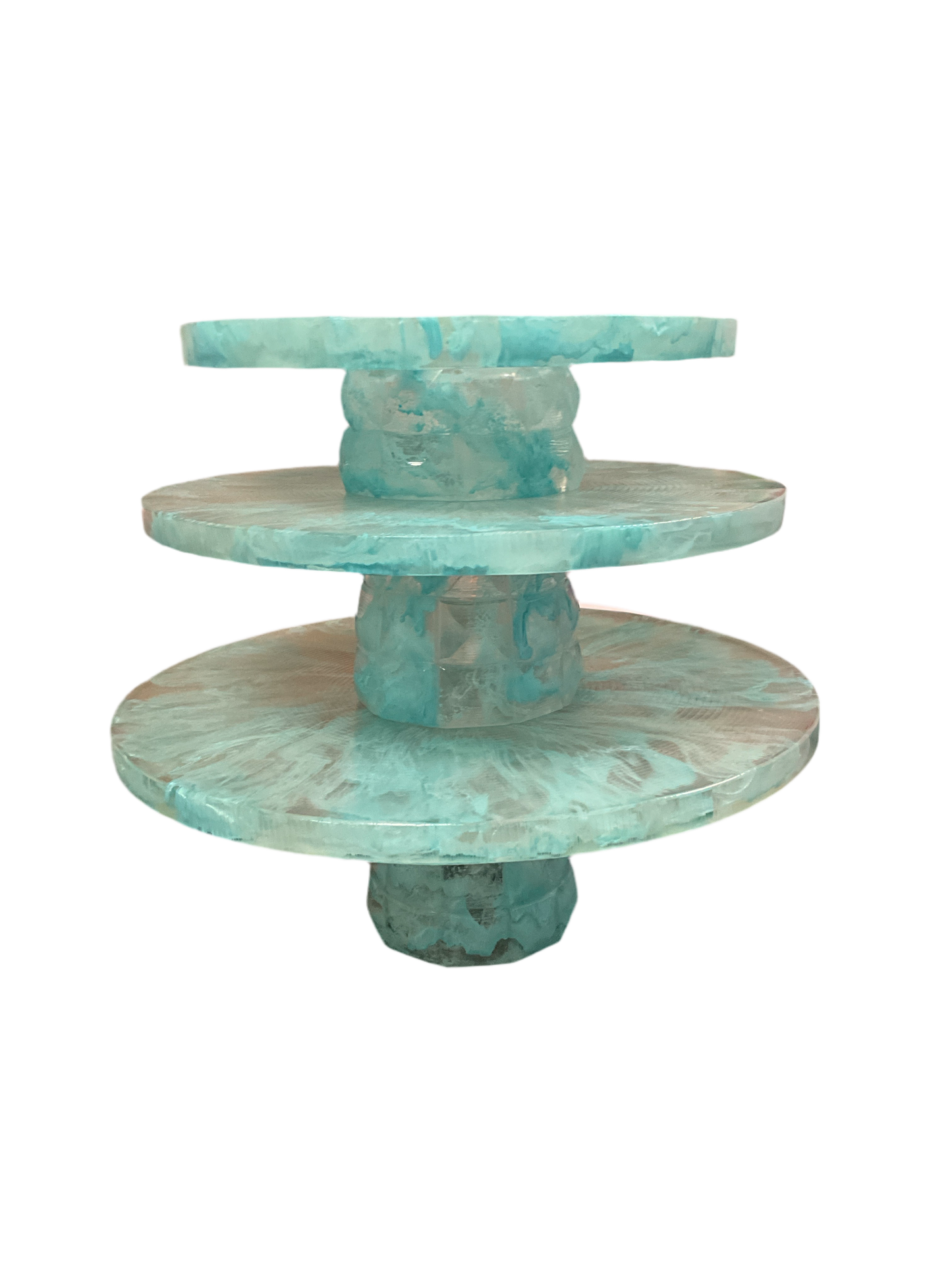 S/3 Blue Cake Stands