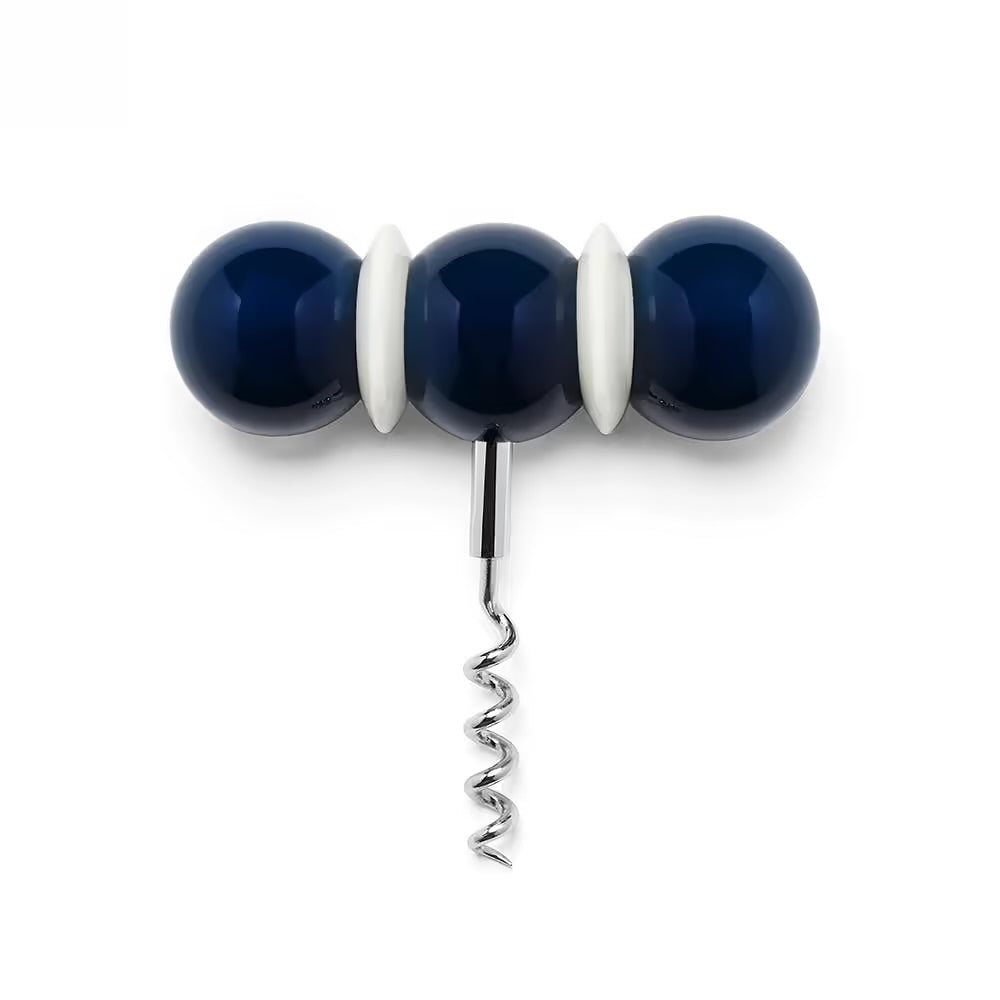 Bobbin Corkscrew navy and white