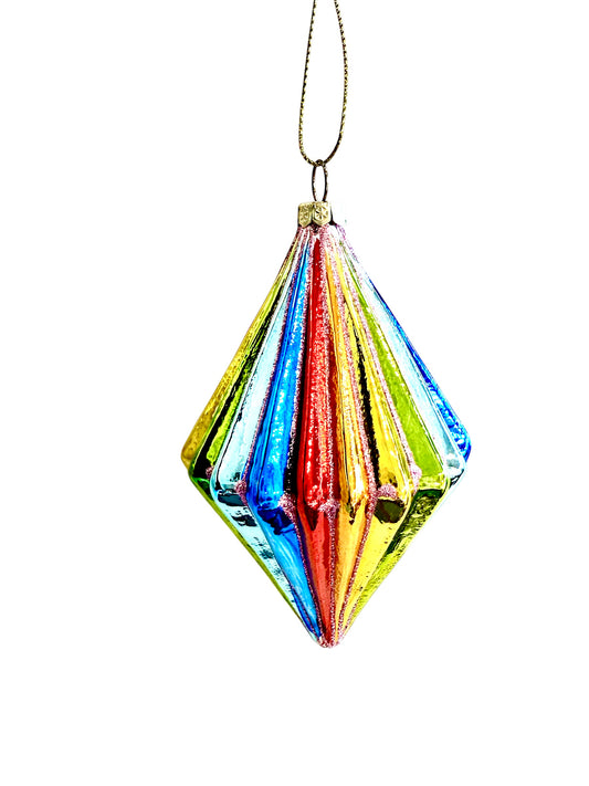 Rainbow Glass Ornament