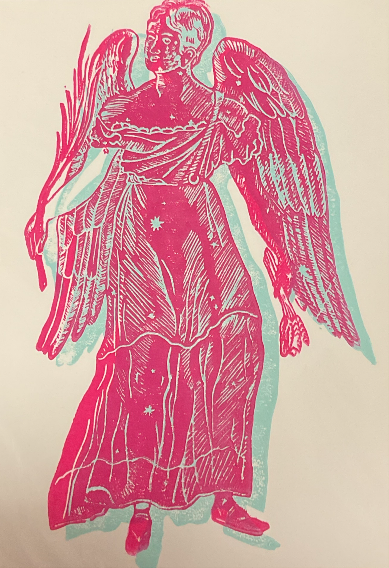 Starry Angel Art Print