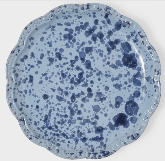 Speckled Dessert Plate - Blue