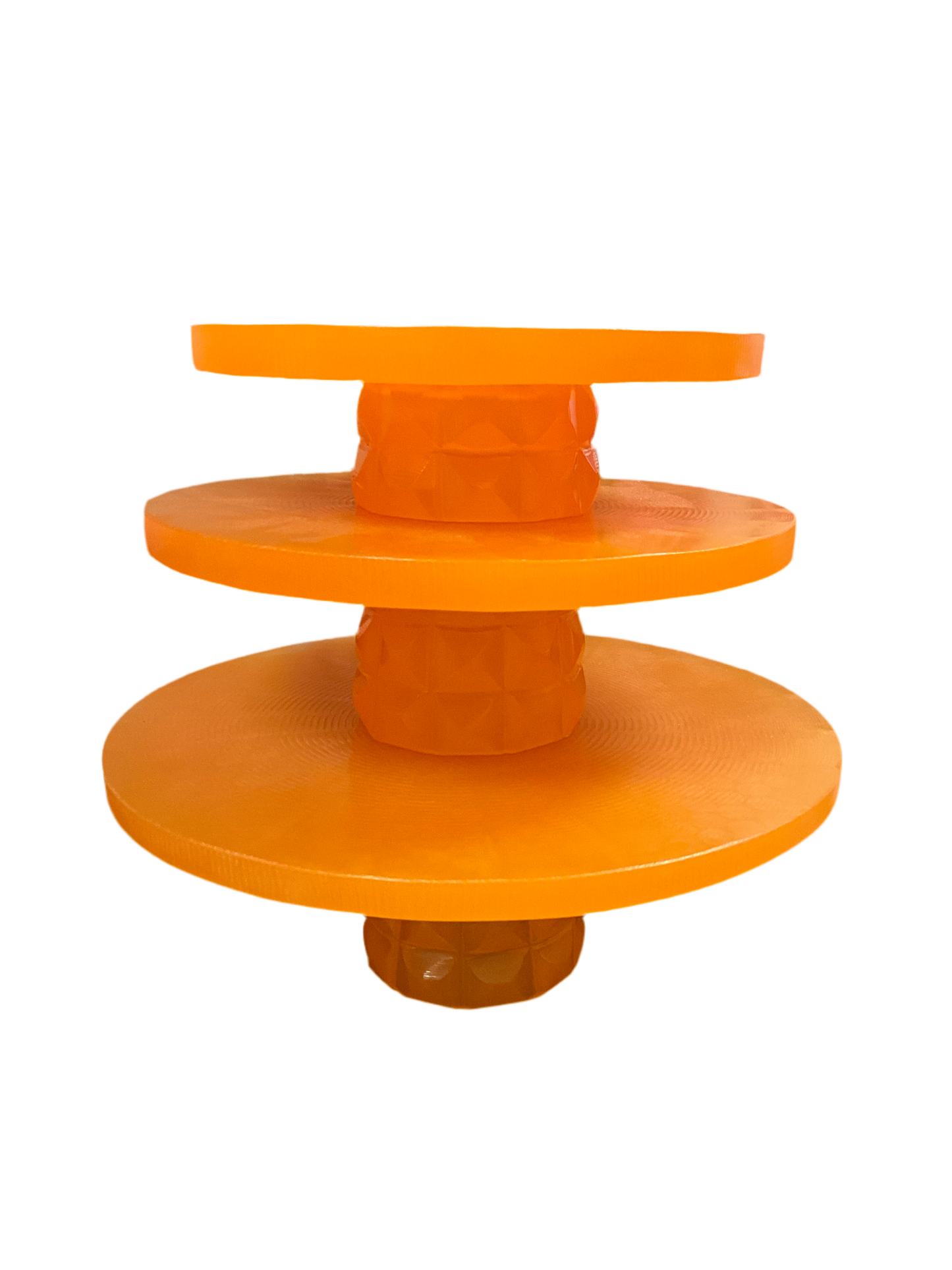 S/3 Orange Cake Stands