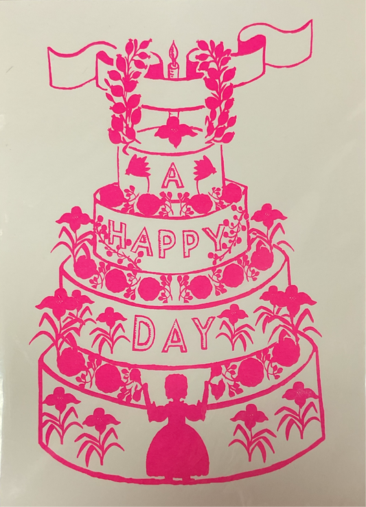 Happy Cake Art Print