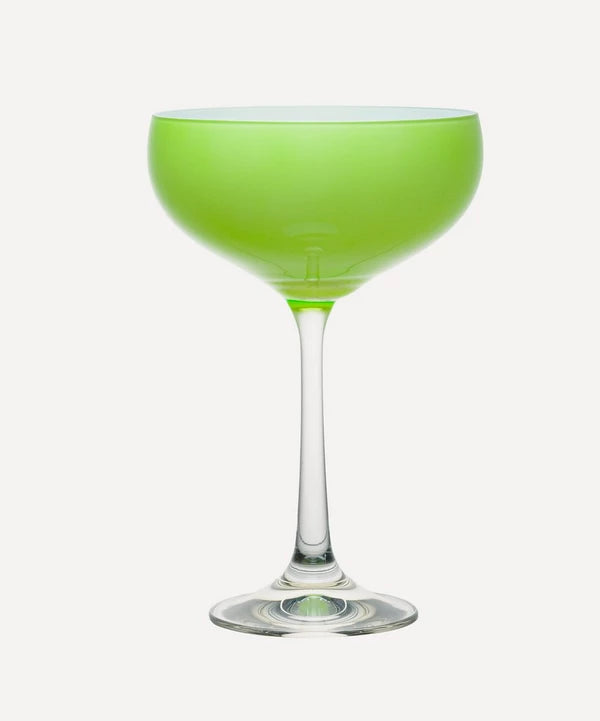 Pistachio Green Cocktail Coupes, set of 4