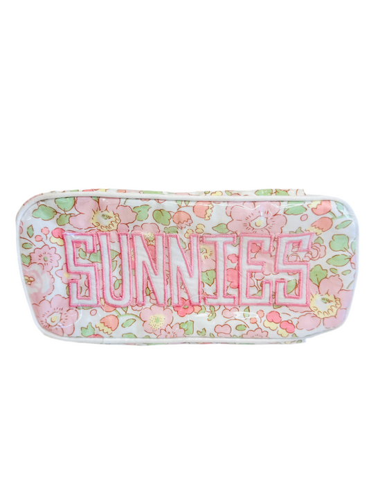 Walker Valentine Sunnies Case - Light Pink Liberty Floral Fabric