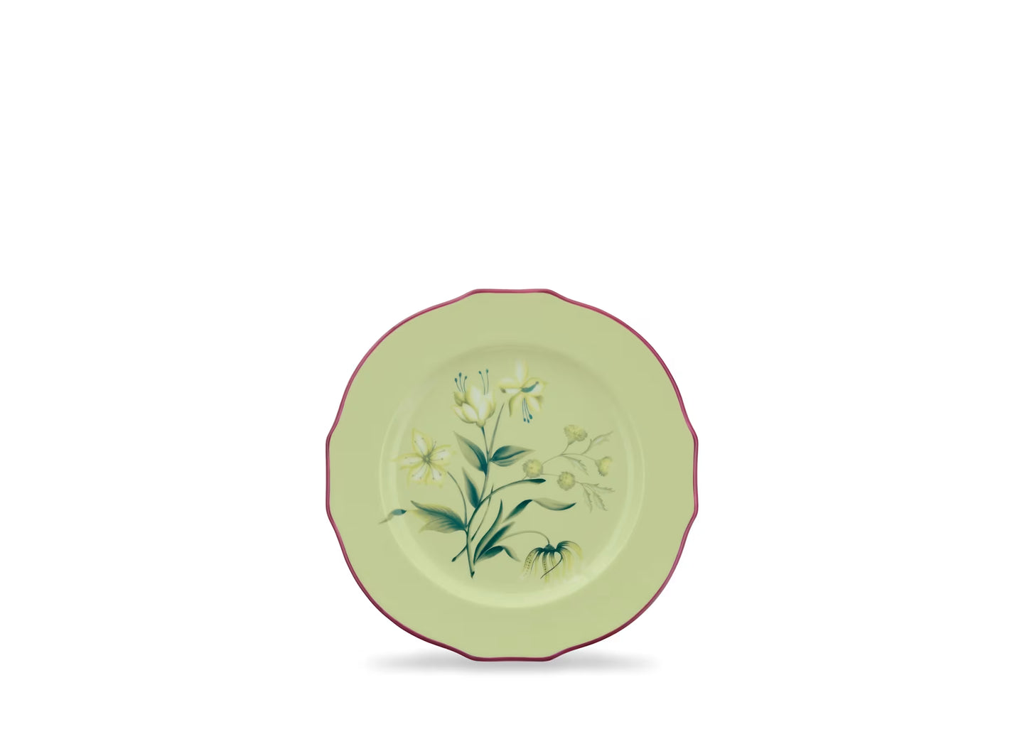 Florenza Acanto Green Dessert Plate by Ginori 1735