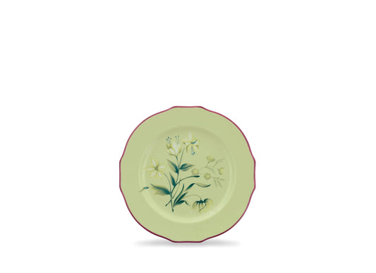 Florenza Acanto Green Dessert Plate by Ginori 1735