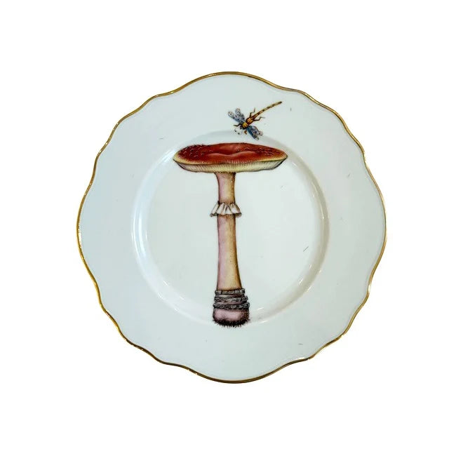Anna Weatherly Forest Mushrooms Salad/Dessert Plate 4