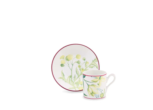 Florenza Acanto Espresso Cup and Saucer by Ginori 1735