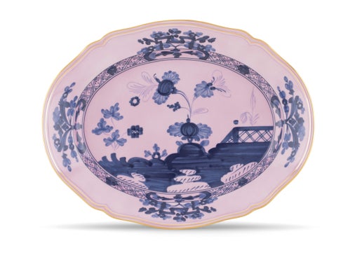 Oriente Italiano Azalea Large Oval Platter by Ginori 1735