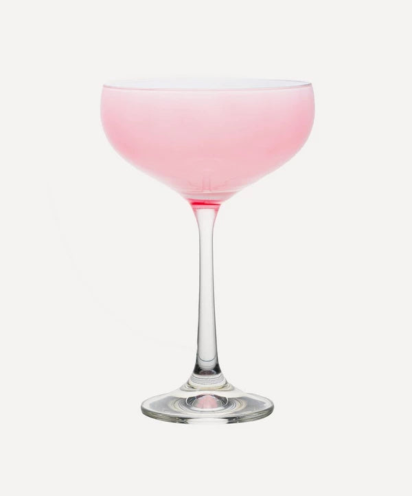 Pink sherbet Cocktail Coupes, set of 4