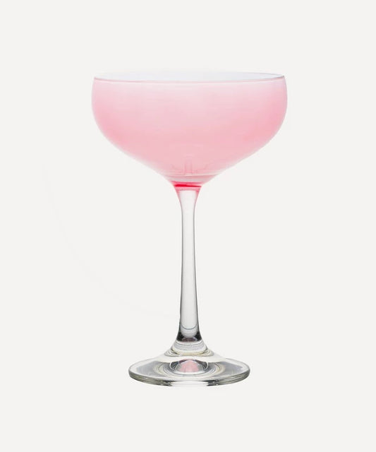 Pink sherbet Cocktail Coupes, set of 4