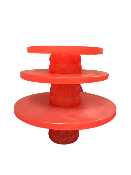 S/3 Coral Cake Stands