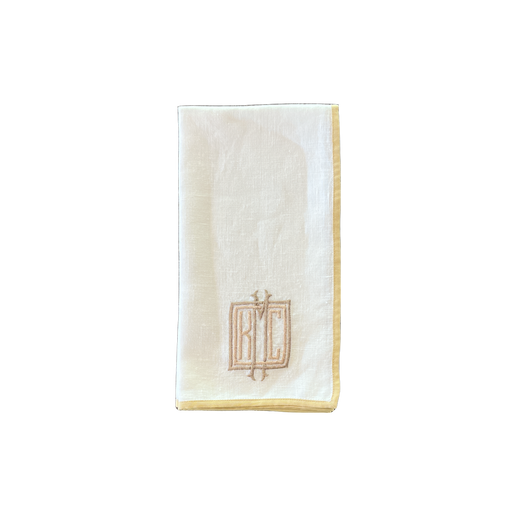 Custom Monogramed Dinner Napkin