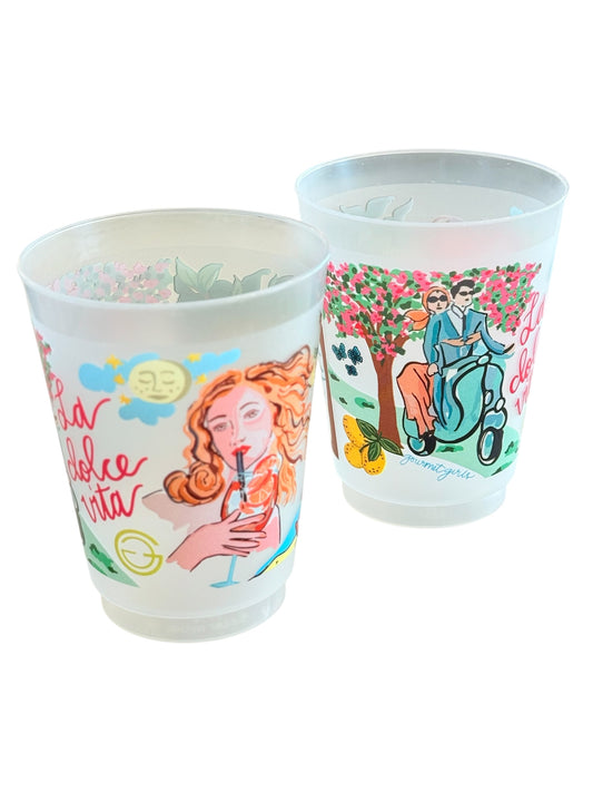 La Dolce Vita Shatterproof Cups Set of 10