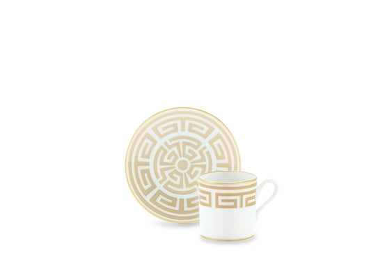 Labirinto Cachemire Espresso Cup + Saucer by Ginori 1735