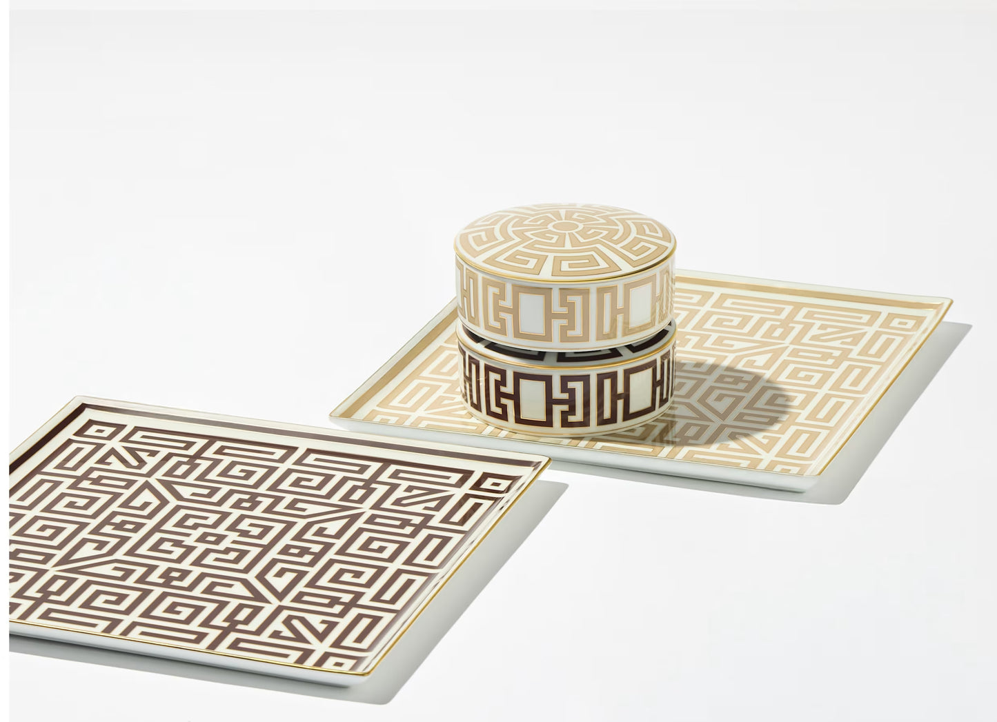 Labirinto Ebano Square Centerpiece by Ginori 1735