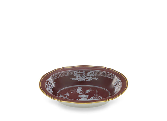 Oriente Italiano Castagna Oval Bowl by Ginori 1735