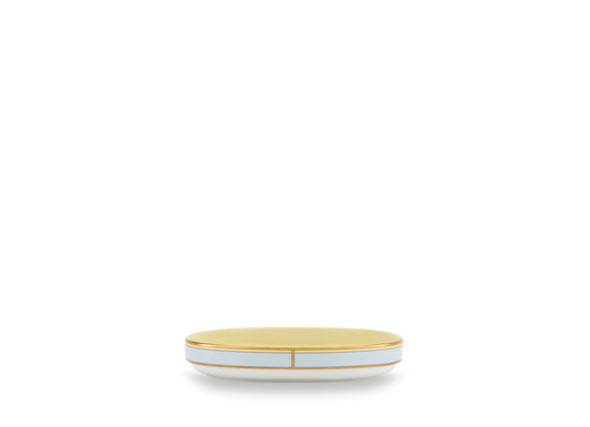 Diva Celeste Pickle Dish by Ginori 1735