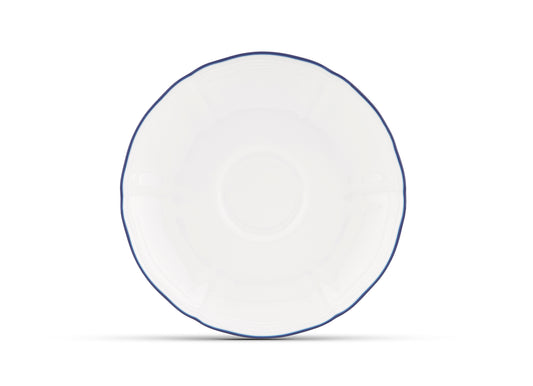 Corona Blue Coffee Saucer by Ginori 1735