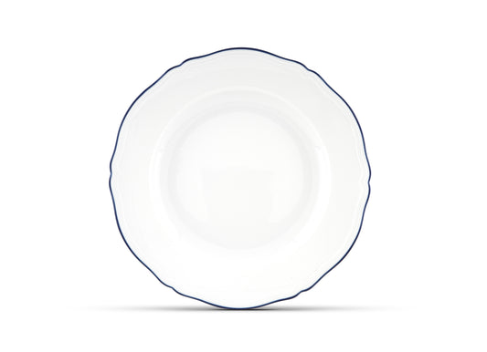 Corona Blue Round Platter by Ginori 1735