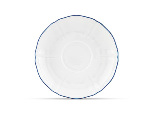 Corona Blue Tea Saucer by Ginori 1735