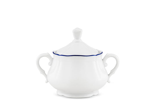 Corona Blue Sugar Bowl by Ginori 1735