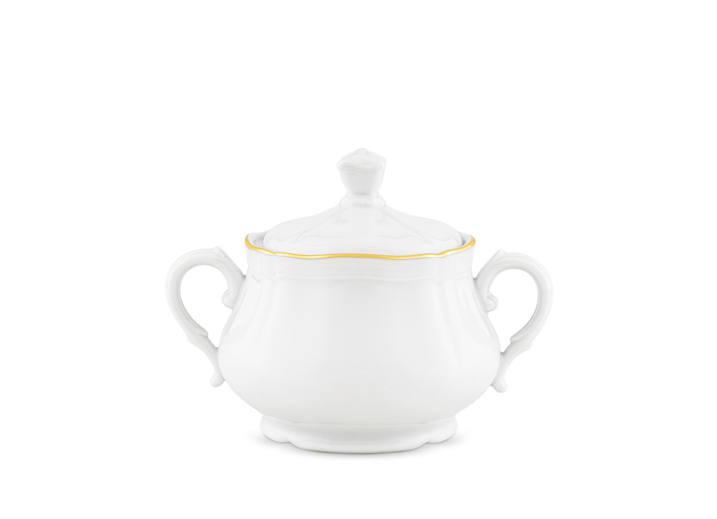 Corona Gold Sugar Bowl by Ginori 1735