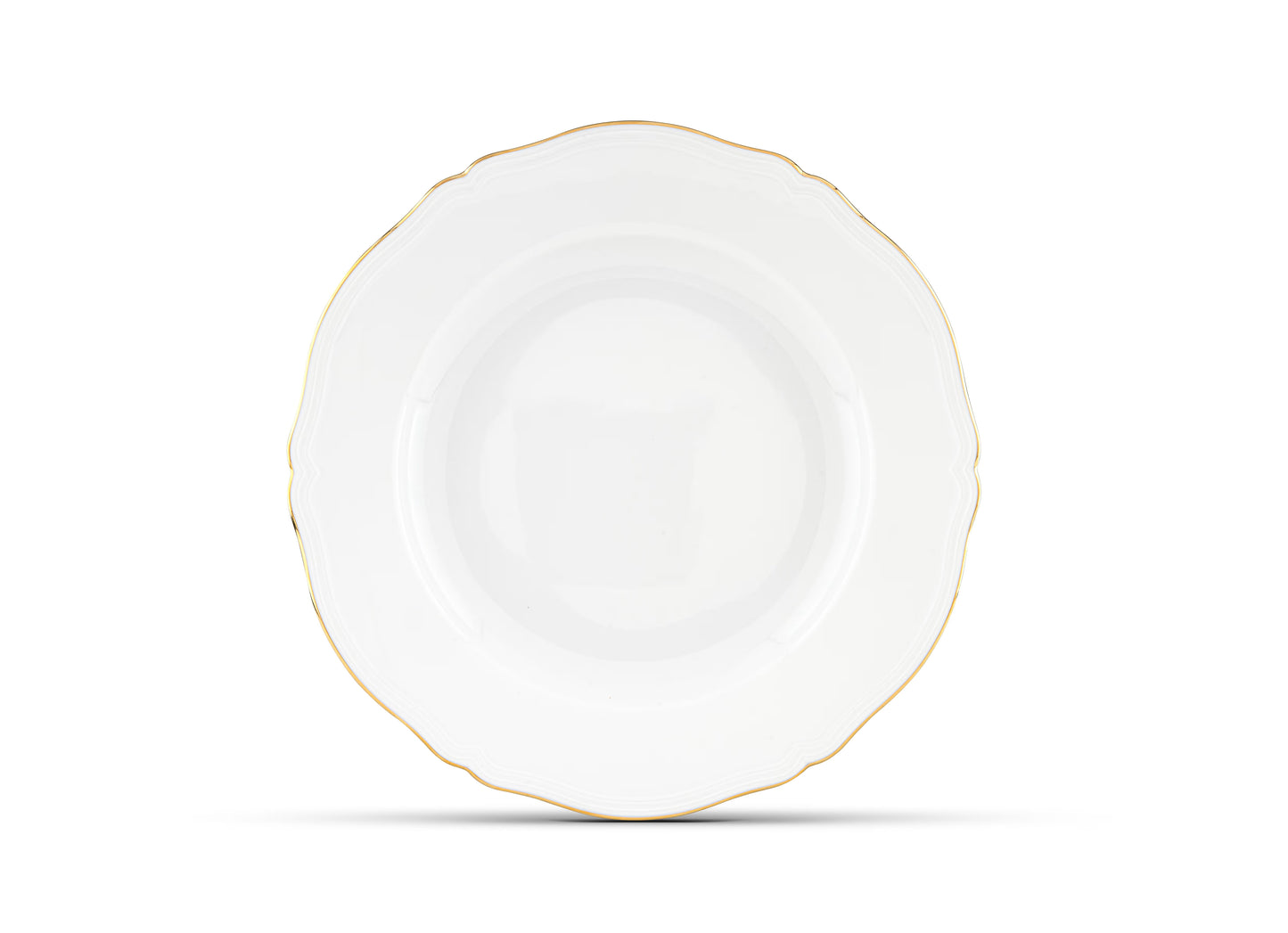 Corona Gold Round Platter by Ginori 1735