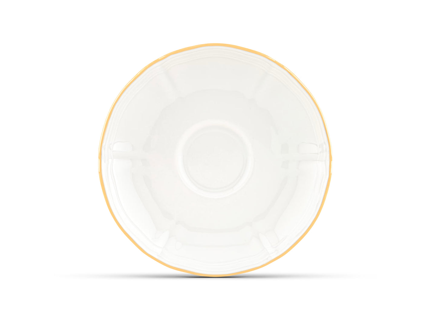 Corona Gold Tea Saucer by Ginori 1735