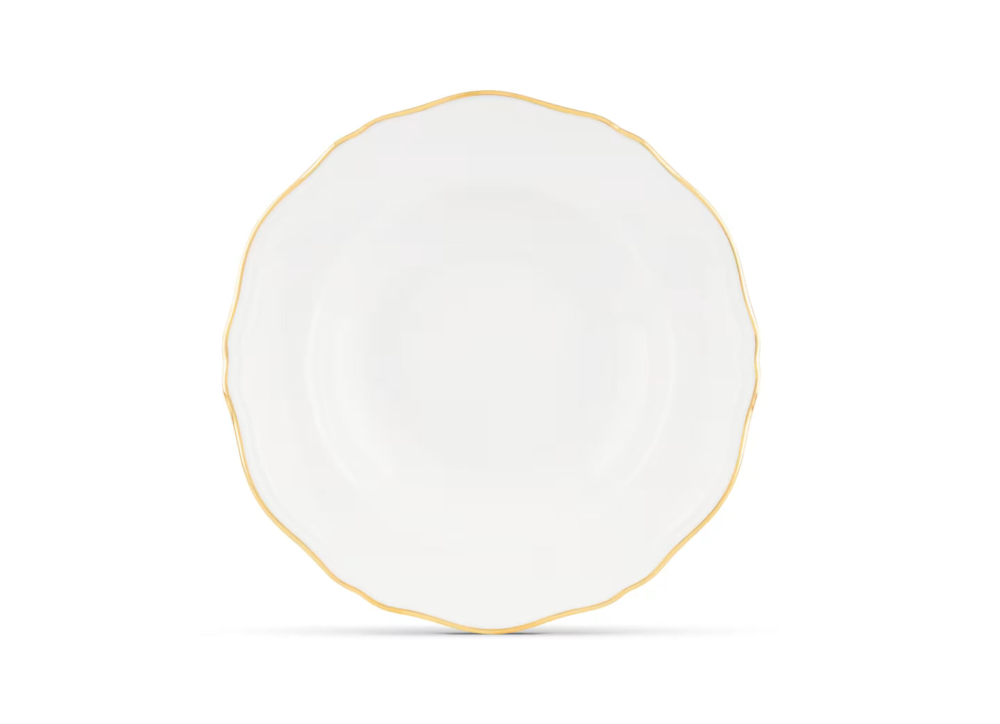 Corona Gold Soup Plate by Ginori 1735