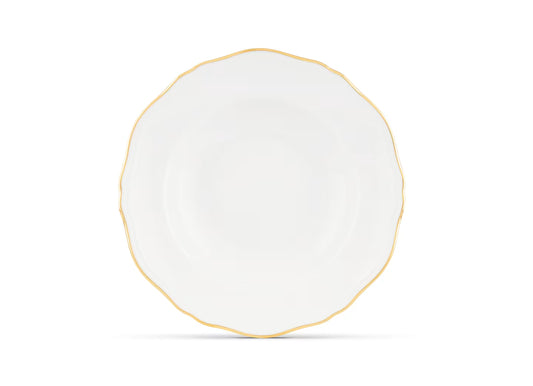 Corona Gold Soup Plate by Ginori 1735